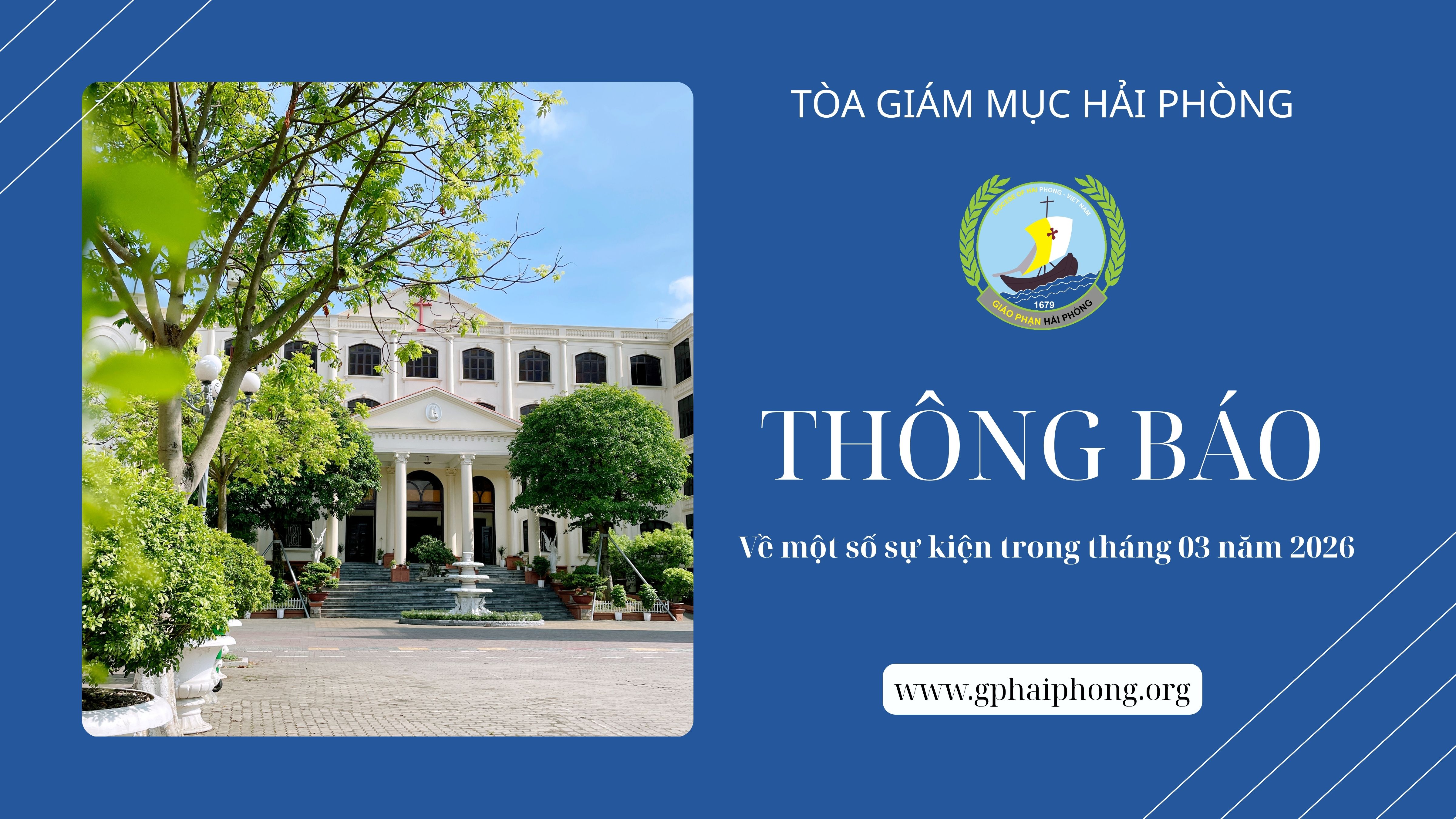 Thông báo một số sự kiện trong tháng 3/2026