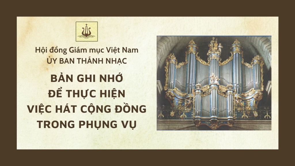 uy ban thanh nhac ban ghi nho de thuc hien viec hat cong dong trong phung vu