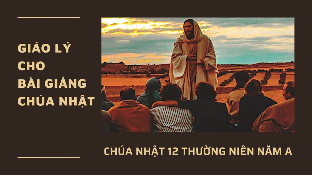 Giáo lý cho bài giảng Chúa nhật 12 Thường niên - Năm A