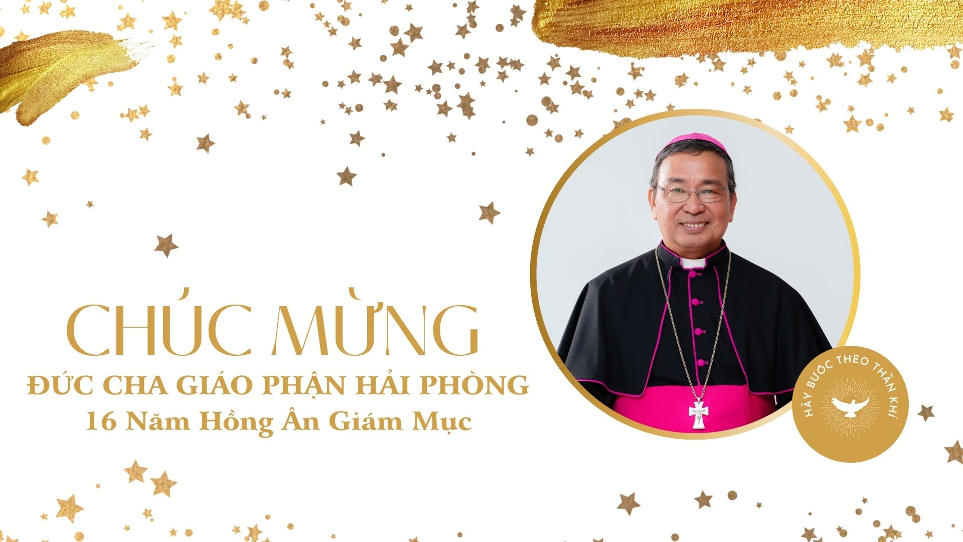 Kỷ niệm 16 năm Hồng Ân Giám mục của Đức Cha Giáo phận