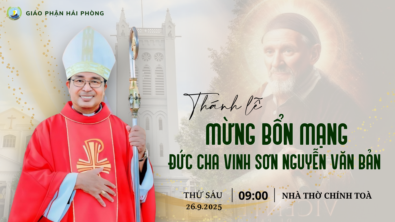 🔴Thánh lễ mừng Bổn mạng Đức Cha Vinh Sơn Nguyễn Văn Bản |9h00.Thứ sáu. 26.9.2025|
