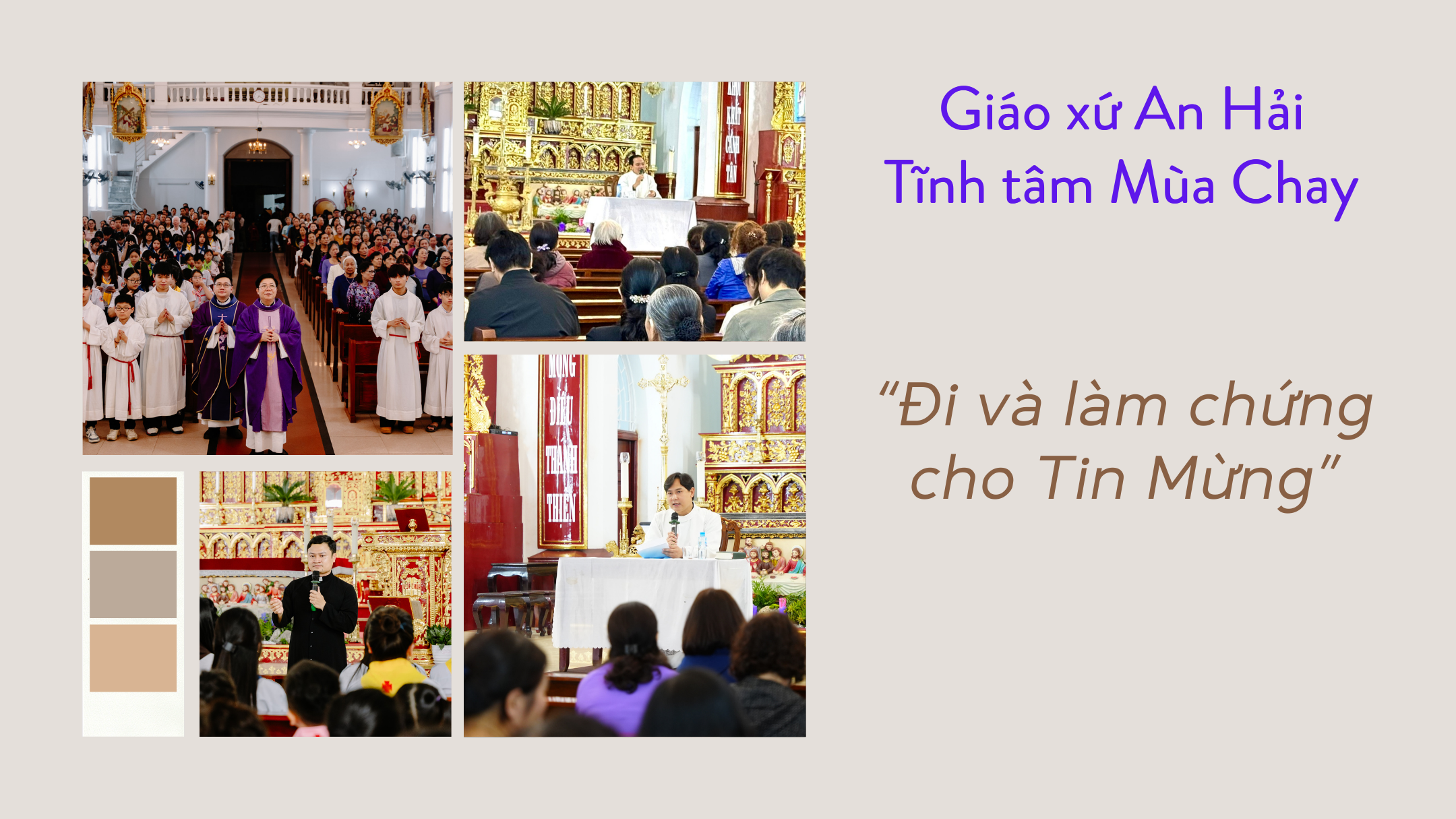 Giáo xứ An Hải tĩnh tâm Mùa Chay: “Đi và làm chứng cho Tin Mừng”