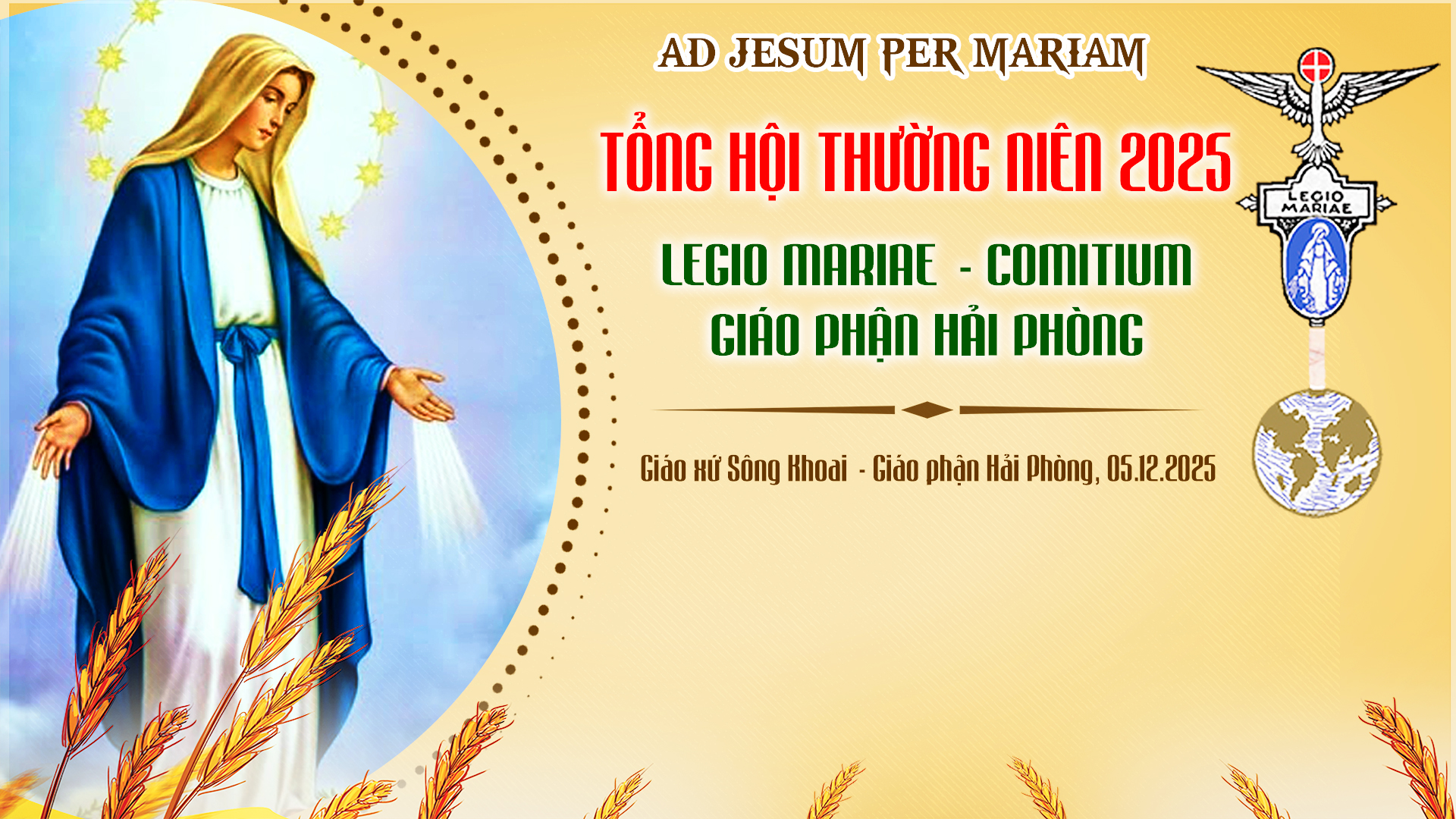 Trực tuyến: Tổng Hội Thường Niên Comitium–Giáo phận Hải Phòng 2025 | Giáo xứ Sông Khoai – 05.12.2025