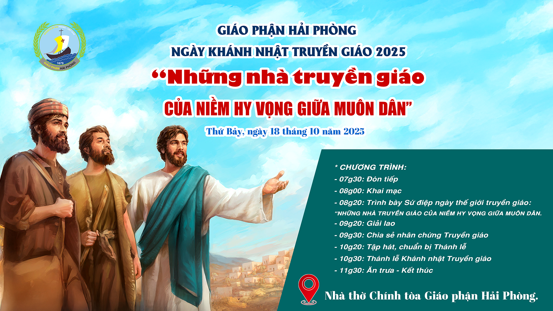 Trực tuyến: Mừng Khánh Nhật Truyền Giáo tại Giáo Phận Hải Phòng 18.10.2025