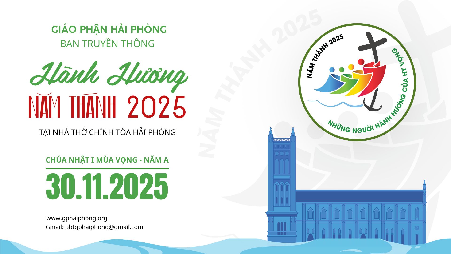 Trực tuyến: Ngày hành hương Năm Thánh của Ban Truyền Thông Giáo phận Hải Phòng |7h45 - 30.11.2025|